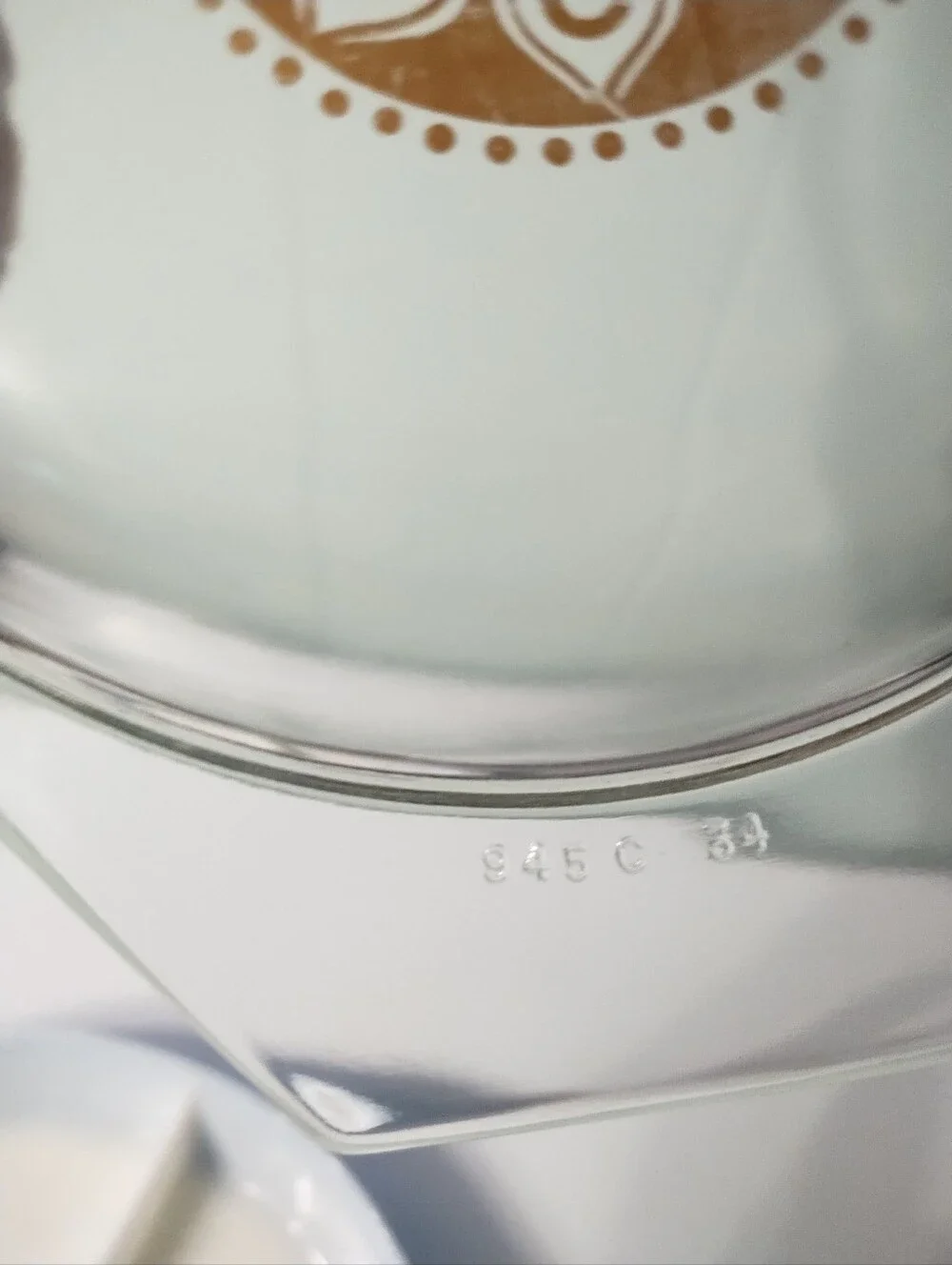 1961 Promotional Pyrex Royal Blue Casserole Dish with Gold Medallion Lid
